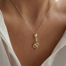 Load image into Gallery viewer, Serpent Pendant Necklace