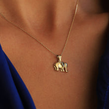 Load image into Gallery viewer, Gold Elephant Necklace (Large)