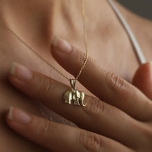 Load image into Gallery viewer, Gold Elephant Necklace (Large)
