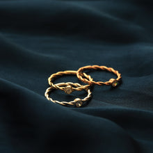 Load image into Gallery viewer, Diamond Braided Ring