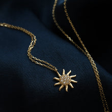 Load image into Gallery viewer, Mini Sun Pendant Necklace
