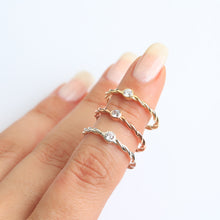 Load image into Gallery viewer, Diamond Braided Ring