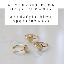 Load image into Gallery viewer, Personalized Initial Ring