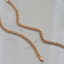 Load image into Gallery viewer, Rose Gold 4mm Curb Chain Bracelet