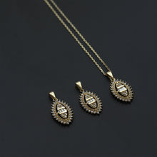 Load image into Gallery viewer, Baguette Zirconia Diamond Necklace