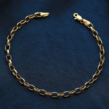 Load image into Gallery viewer, 3mm Oval Bold Link Chain Bracelet