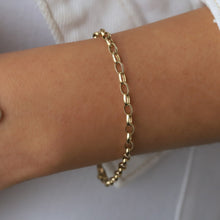 Load image into Gallery viewer, 3mm Oval Bold Link Chain Bracelet