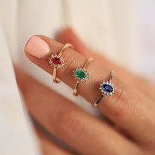 Load image into Gallery viewer, Diamond Gemstone Ring