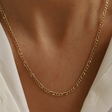 Load image into Gallery viewer, Gold Figaro Mariner Necklace