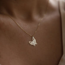 Load image into Gallery viewer, Dainty Lace Effect Butterfly Necklace