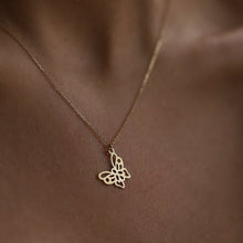 Load image into Gallery viewer, Dainty Lace Effect Butterfly Necklace