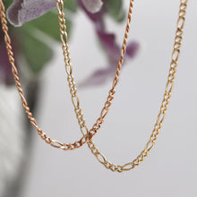 Load image into Gallery viewer, Gold Figaro Mariner Necklace