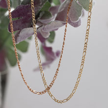Load image into Gallery viewer, Gold Figaro Mariner Necklace
