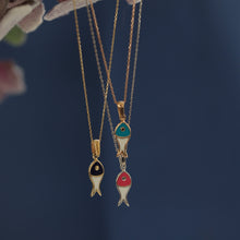 Load image into Gallery viewer, Dainty Enamel Fish Necklace