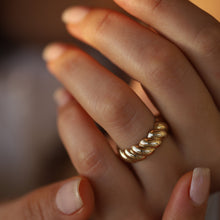 Load image into Gallery viewer, Gold Dome Ring