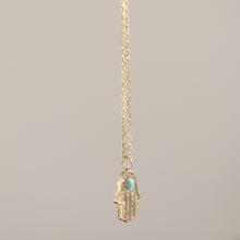 Load image into Gallery viewer, Diamond Hamsa Necklace