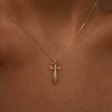 Load image into Gallery viewer, 3D Fleur de Lys Pendant Necklace