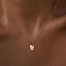 Load image into Gallery viewer, Dainty Gold Fish Necklace