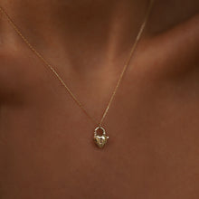 Load image into Gallery viewer, Mini Lock Pendant Necklace