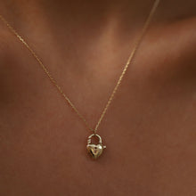 Load image into Gallery viewer, Mini Lock Pendant Necklace
