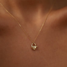 Load image into Gallery viewer, Mini Lock Pendant Necklace