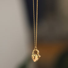 Load image into Gallery viewer, Mini Lock Pendant Necklace
