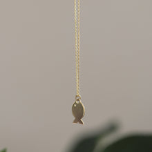 Load image into Gallery viewer, Dainty Gold Fish Necklace