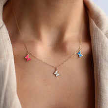 Load image into Gallery viewer, Trio-Butterfly Necklace