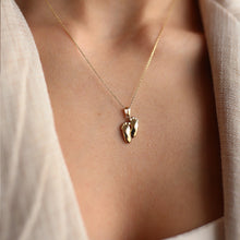 Load image into Gallery viewer, Baby Feet Pendant Necklace