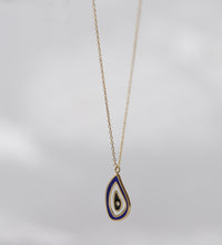 Load image into Gallery viewer, Diamond Evil Eye Raindrop Necklace
