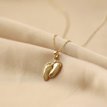 Load image into Gallery viewer, Baby Feet Pendant Necklace