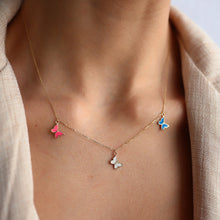 Load image into Gallery viewer, Trio-Butterfly Necklace