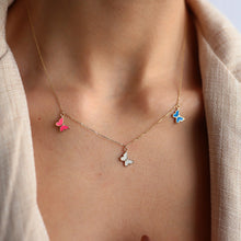 Load image into Gallery viewer, Trio-Butterfly Necklace