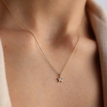 Load image into Gallery viewer, Diamond Mini Star Pendant Necklace