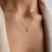 Load image into Gallery viewer, Diamond Mini Star Pendant Necklace