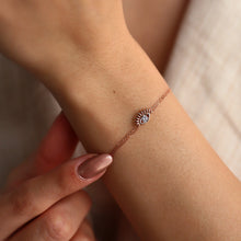 Load image into Gallery viewer, Dainty Evil Eye Chain Bracelet