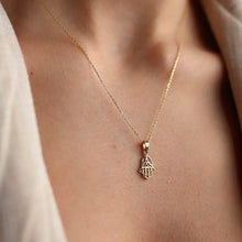 Load image into Gallery viewer, Mini Hamsa Necklace