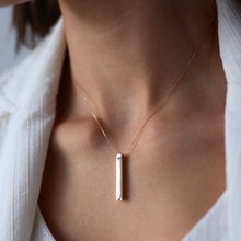 Load image into Gallery viewer, Short 3D Bar Necklace