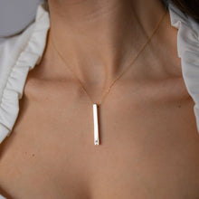 Load image into Gallery viewer, Long 3D Bar Necklace