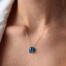 Load image into Gallery viewer, Blue Elephant Necklace