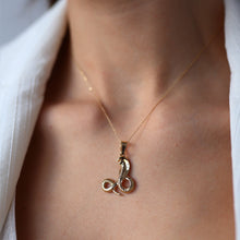 Load image into Gallery viewer, Gold Cobra Pendant Necklace
