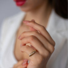 Load image into Gallery viewer, Large Croissant Dome Ring