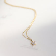 Load image into Gallery viewer, Diamond Mini Star Pendant Necklace