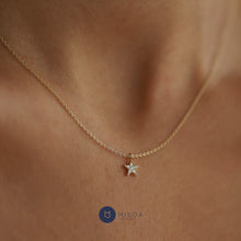 Load image into Gallery viewer, Diamond Mini Star Pendant Necklace