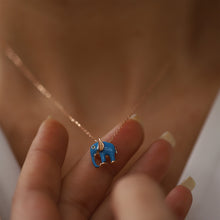 Load image into Gallery viewer, Blue Elephant Necklace