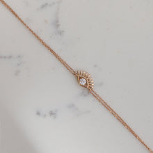 Load image into Gallery viewer, Dainty Evil Eye Chain Bracelet
