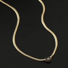 Load image into Gallery viewer, Herringbone Cz Diamond Chain Necklace