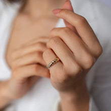 Load image into Gallery viewer, Medium Gold Dome Ring