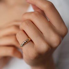 Load image into Gallery viewer, Medium Gold Dome Ring