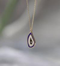 Load image into Gallery viewer, Diamond Evil Eye Raindrop Necklace
